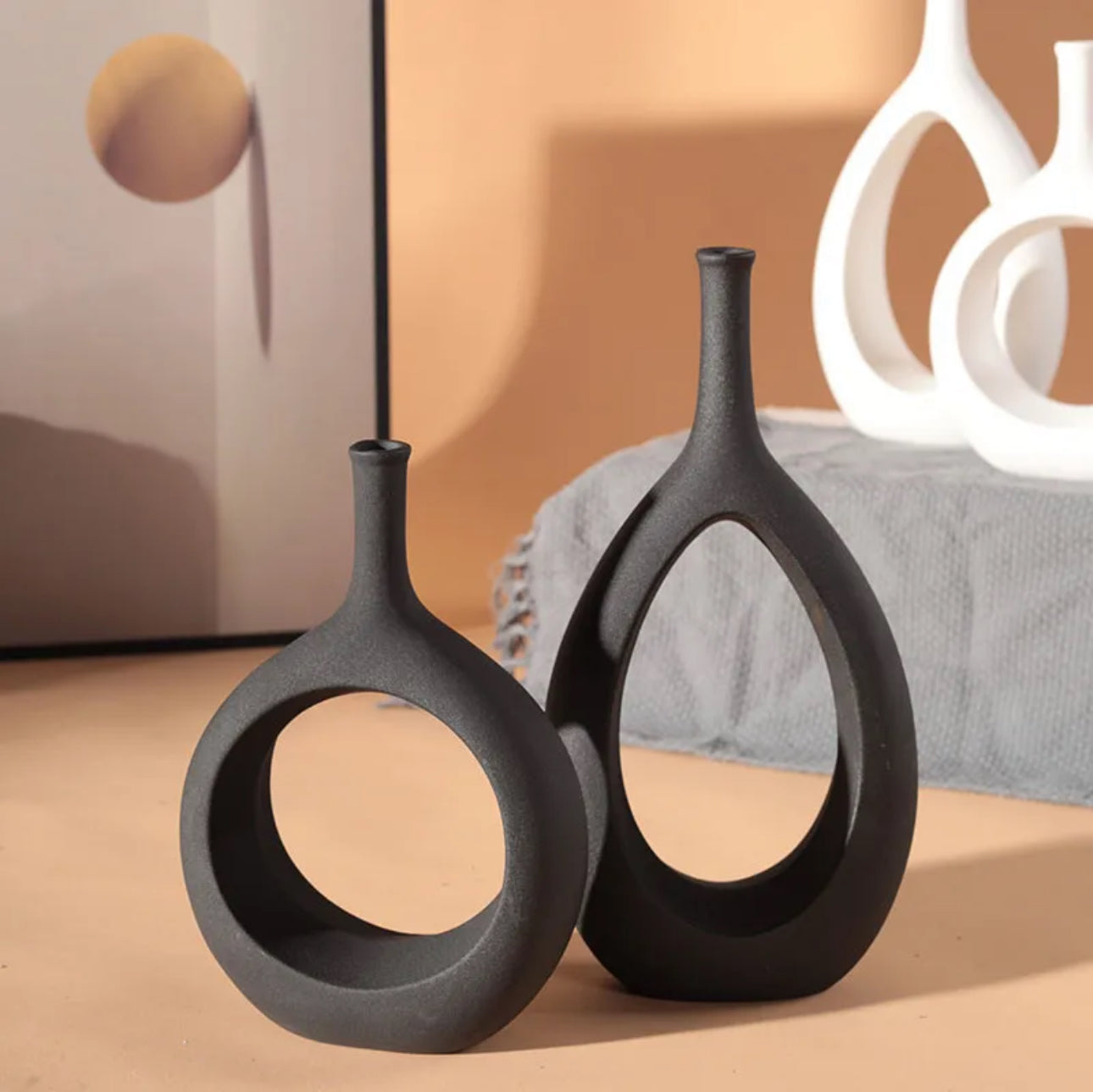 Oval Vases ( Set of 2 )