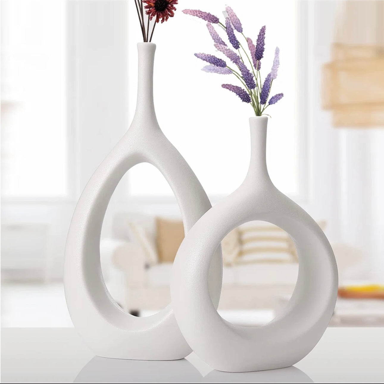 Oval Vases ( Set of 2 )