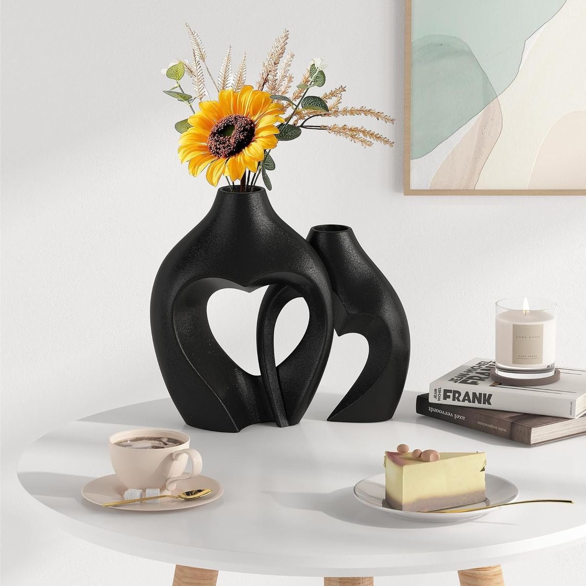 Heart Shaped Vases (Set of 2)