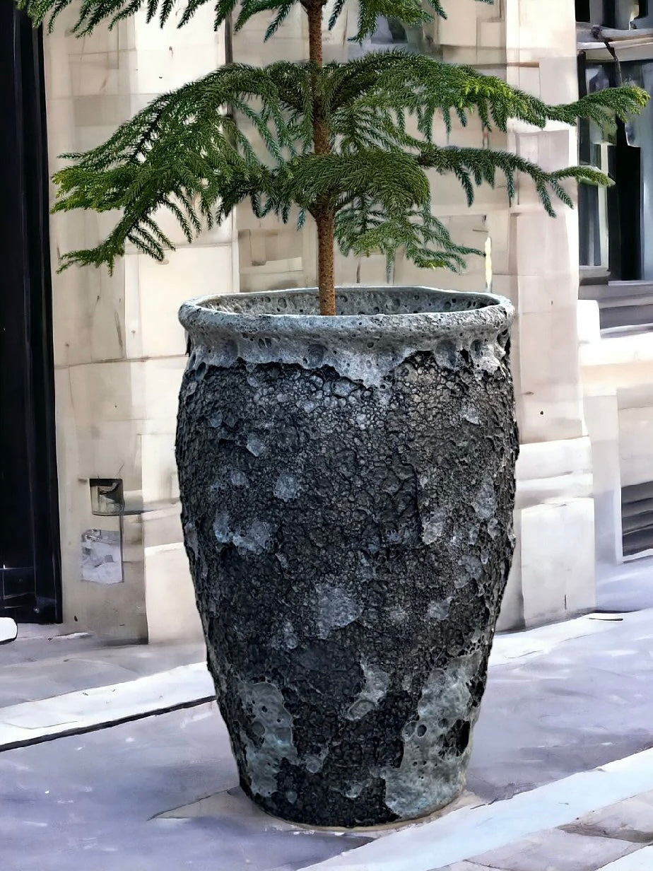 CEYA HOMES RUSTIC GREY PLANTER 18" x 11"